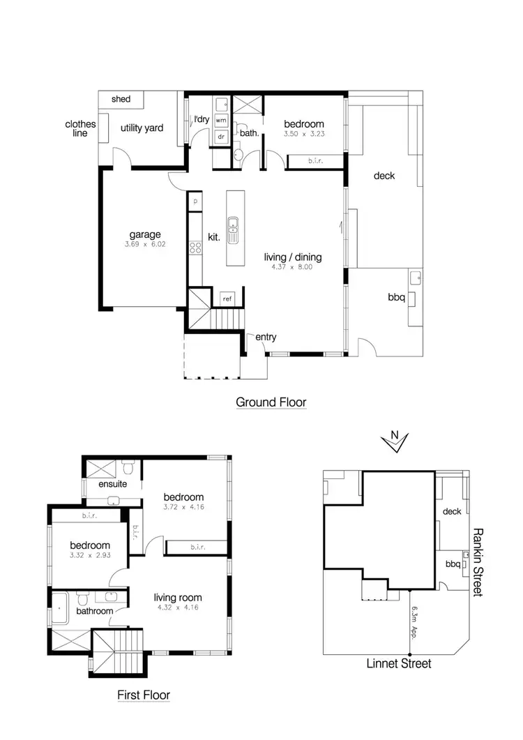 Floorplan of Homely townhouse listing, 8 Linnet Street, Altona VIC 3018