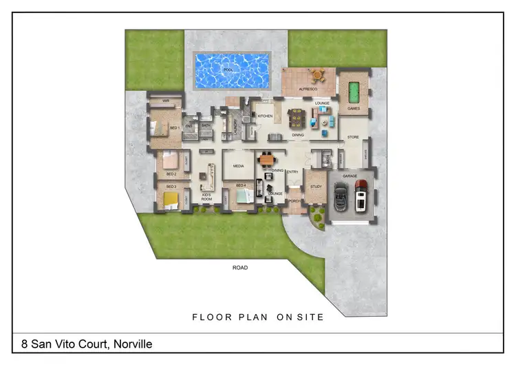 Floorplan of Homely house listing, 8 San Vito Court, Norville QLD 4670