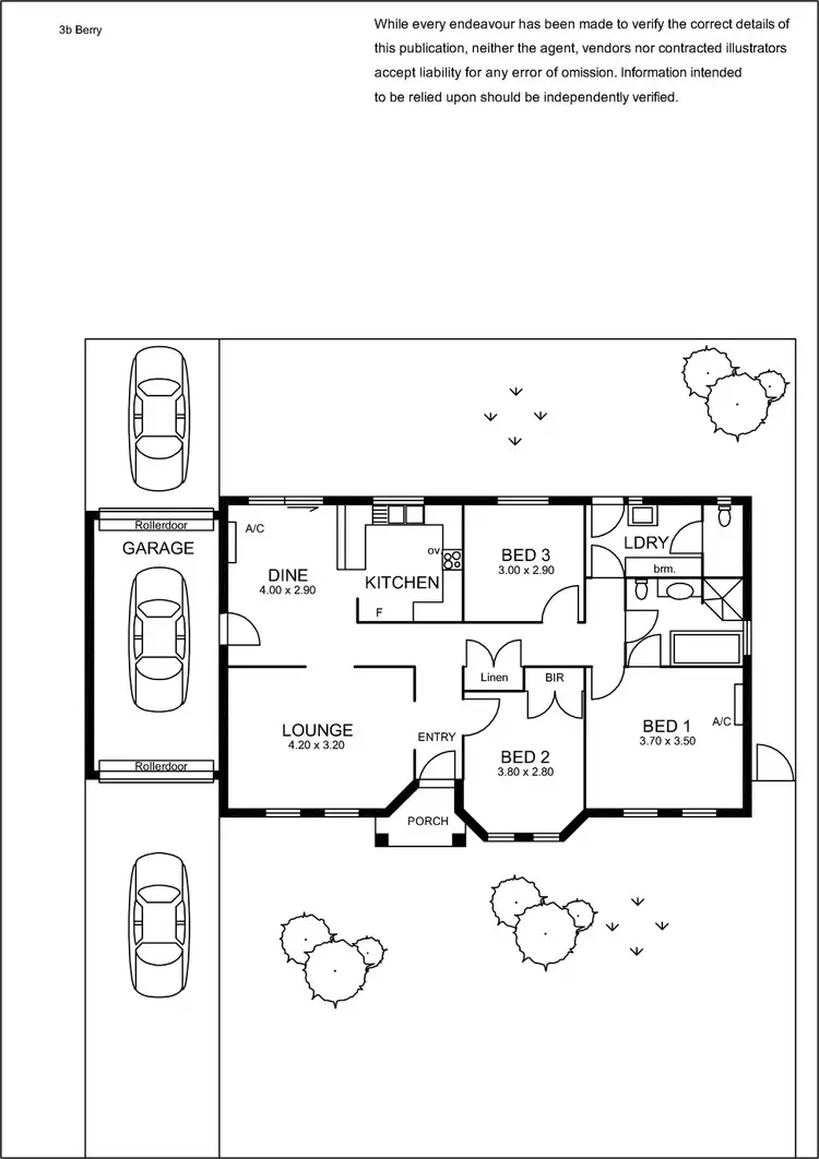 Floorplan of Homely house listing, 3B Berry Avenue, Newton SA 5074