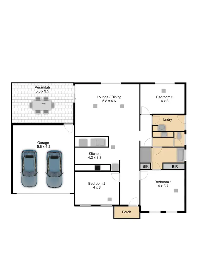 Floorplan of Homely house listing, 1/47 Squires Avenue, Seaton SA 5023