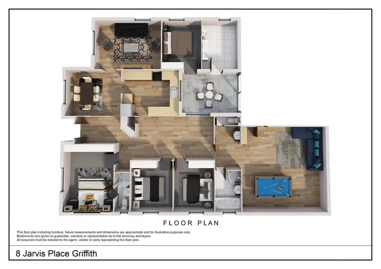 Floorplan of Homely house listing, 8 Jarvis Place, Griffith NSW 2680