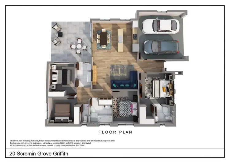 Floorplan of Homely house listing, 20 Scremin Grove, Griffith NSW 2680