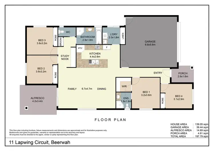 Floorplan of Homely house listing, 11 Lapwing Circuit, Beerwah QLD 4519