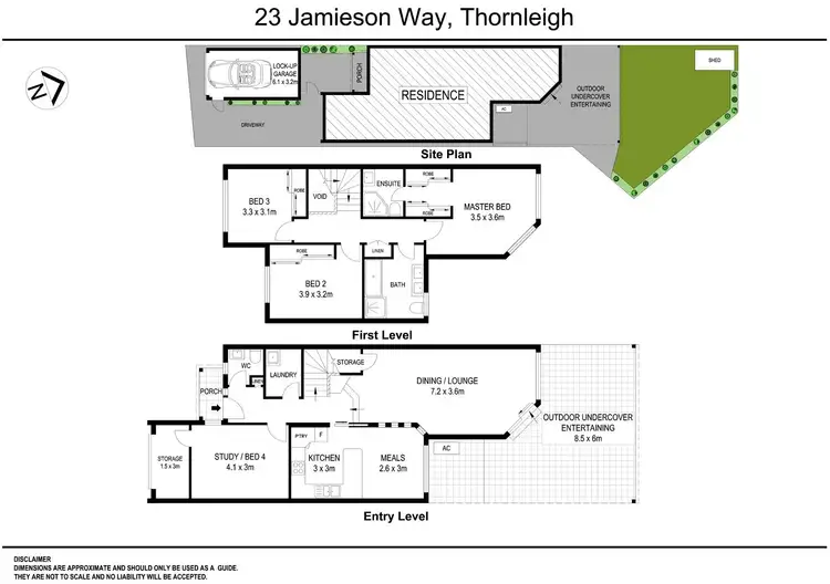 Floorplan of Homely townhouse listing, 23 Jamieson Way, Thornleigh NSW 2120