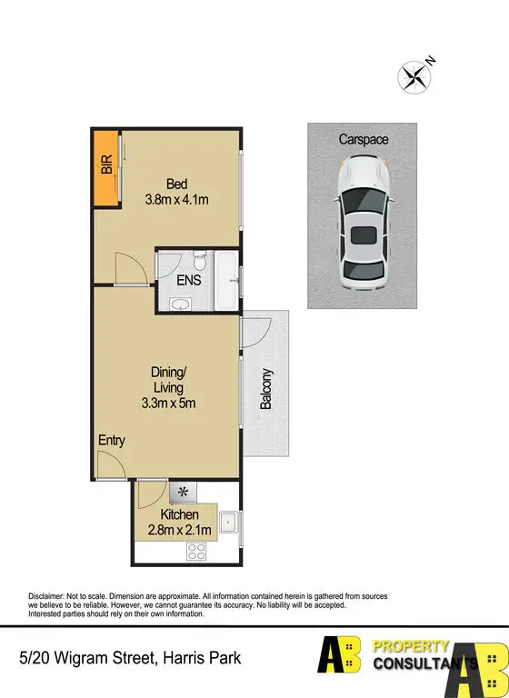 Floorplan of Homely unit listing, 5/20 Wigram Street, Harris Park NSW 2150