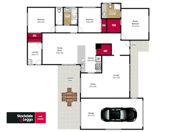 Floorplan of Homely house listing, 32 Tulloch Way, Traralgon VIC 3844