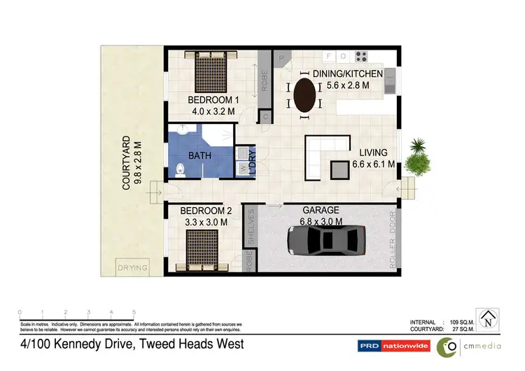 Floorplan of Homely villa listing, 4/100 Kennedy Drive, Tweed Heads West NSW 2485