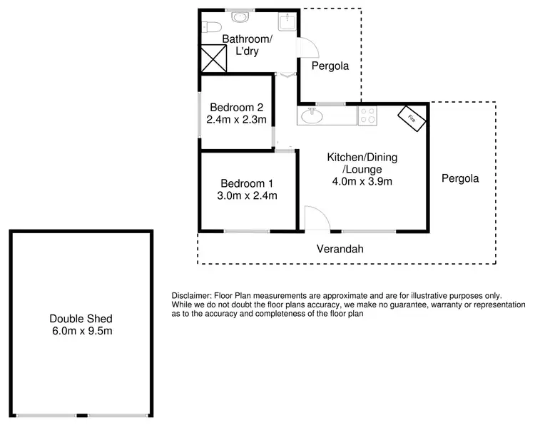 Floorplan of Homely house listing, 4 Hill Street, Donovans SA 5291