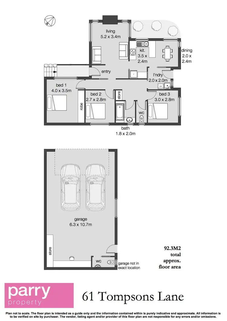 Floorplan of Homely house listing, 61 Tompsons Lane, Newnham TAS 7248