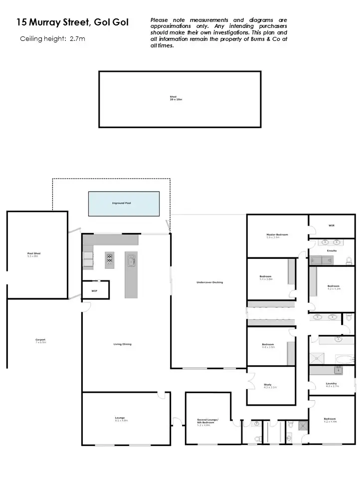 Floorplan of Homely house listing, 15 Murray Street, Gol Gol NSW 2738
