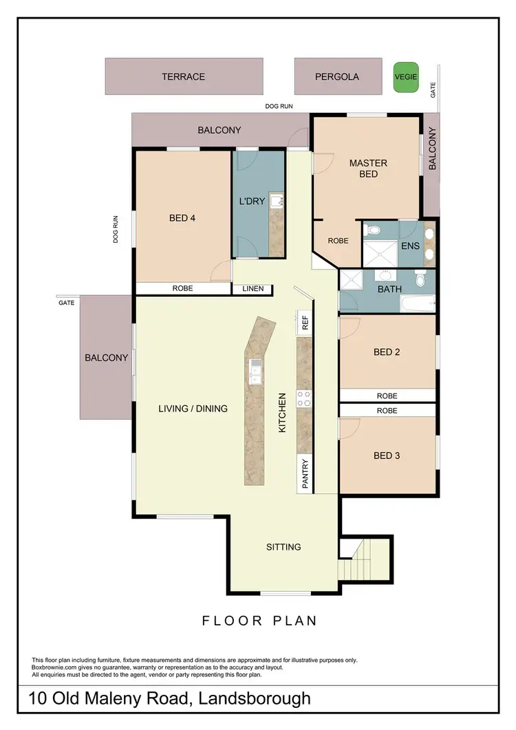 Floorplan of Homely house listing, 10 Old Maleny Road, Landsborough QLD 4550