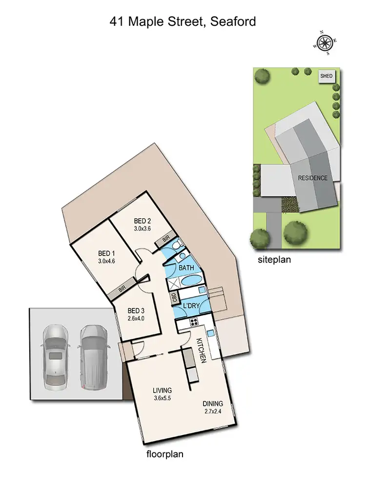 Floorplan of Homely house listing, 41 Maple Street, Seaford VIC 3198