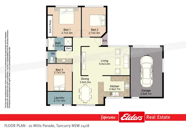 Floorplan of Homely house listing, 10 Mills Parade, Tuncurry NSW 2428