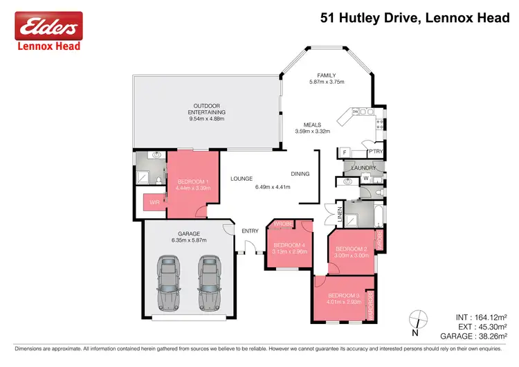 Floorplan of Homely house listing, 51 Hutley Drive, Lennox Head NSW 2478