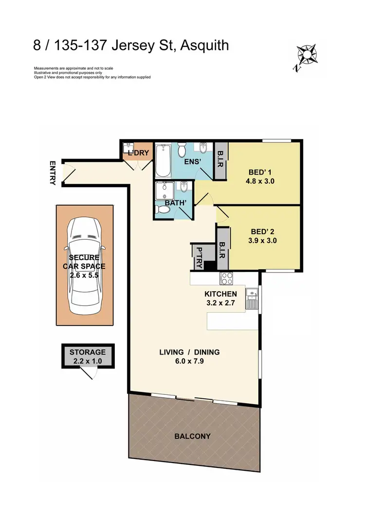 Floorplan of Homely apartment listing, 8/135-137 Jersey Street North, Asquith NSW 2077