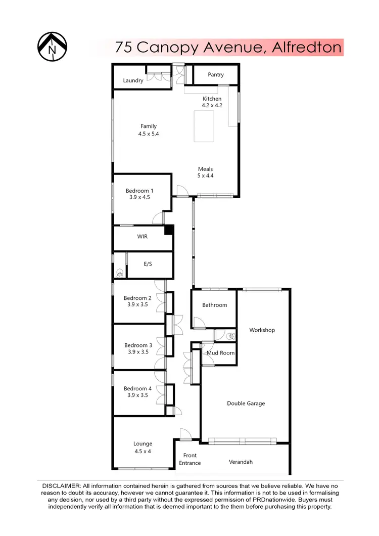 Floorplan of Homely house listing, 75 Canopy Avenue, Alfredton VIC 3350