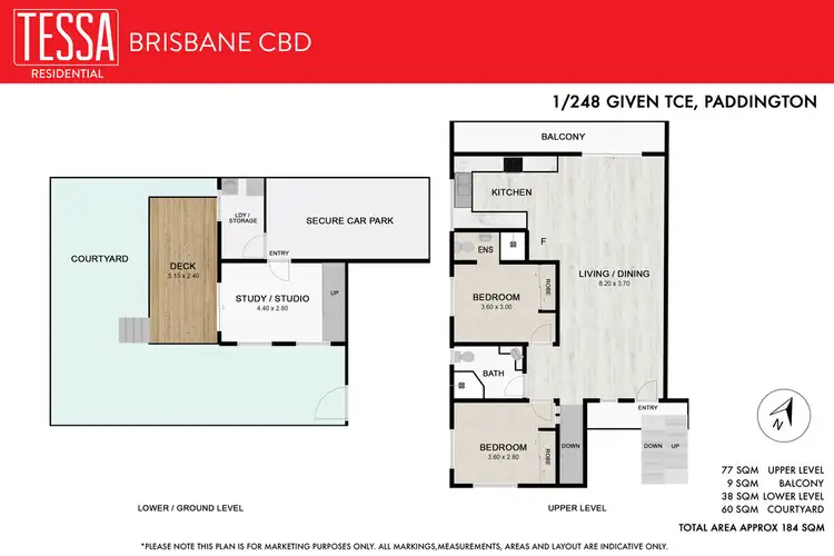 Floorplan of Homely apartment listing, 1/248 Given Terrace, Paddington QLD 4064