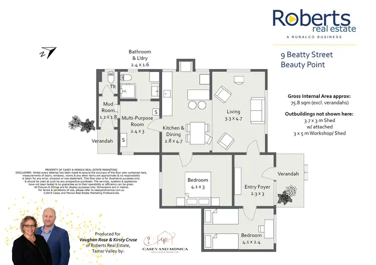 Floorplan of Homely house listing, 9 Beatty Street, Beauty Point TAS 7270
