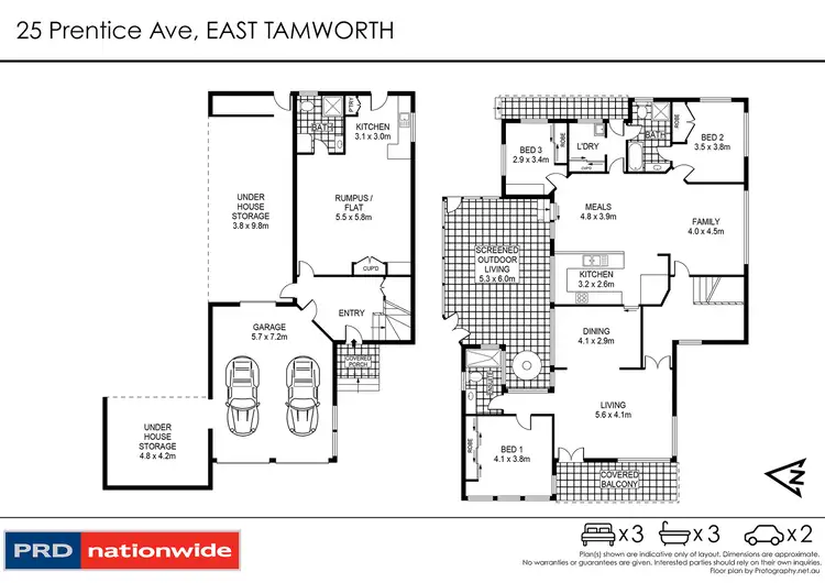 Floorplan of Homely house listing, 25 Prentice Avenue, Tamworth NSW 2340