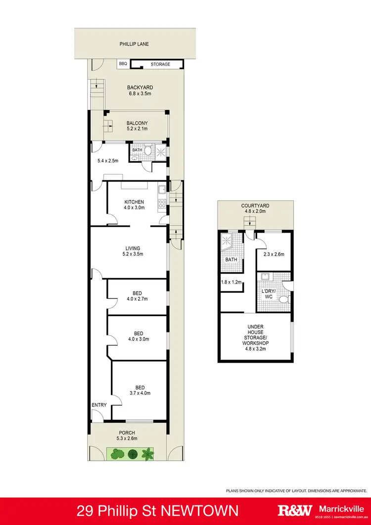 Floorplan of Homely house listing, 29 Phillip Street, Newtown NSW 2042