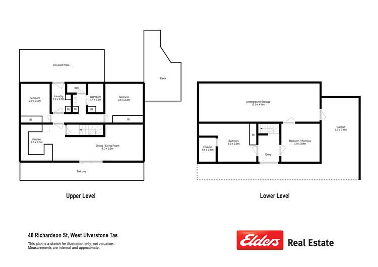 Floorplan of Homely house listing, 46 Richardson Street, West Ulverstone TAS 7315