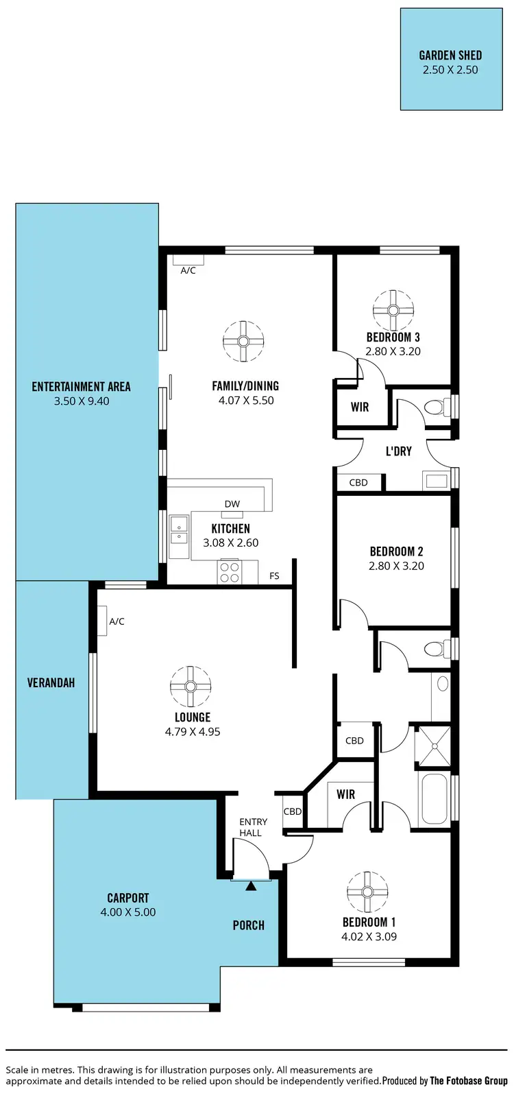 Floorplan of Homely house listing, 3 Ryan Close, Noarlunga Downs SA 5168