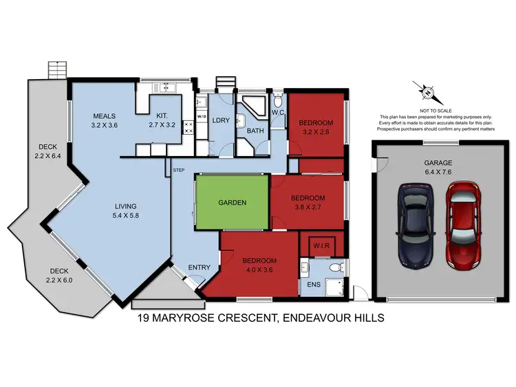 Floorplan of Homely house listing, 19 Maryrose Crescent, Endeavour Hills VIC 3802