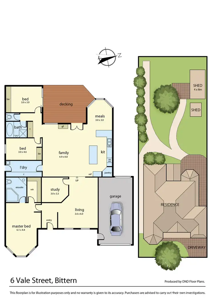 Floorplan of Homely house listing, 6 Vale St, Bittern VIC 3918