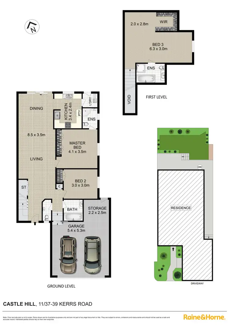 Floorplan of Homely semi-detached listing, 11/37-39 Kerrs Road, Castle Hill NSW 2154