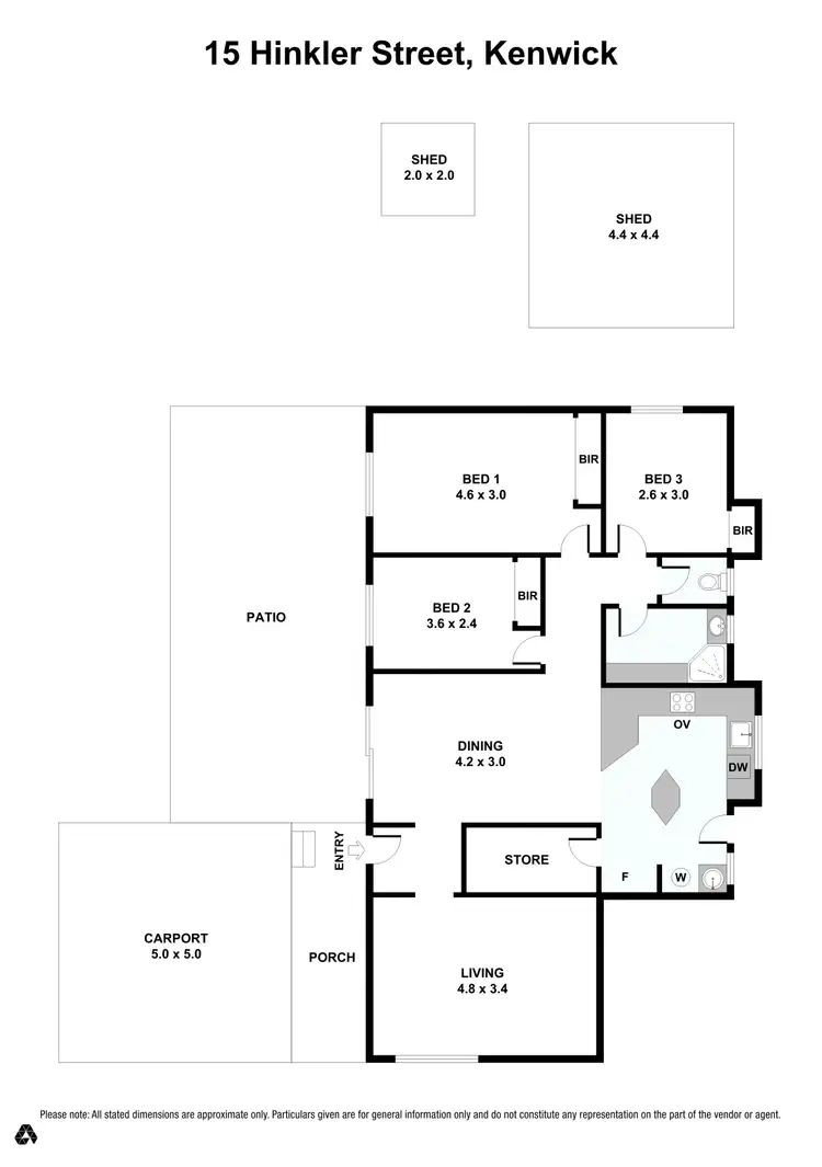 Floorplan of Homely house listing, 15 Hinkler Street, Kenwick WA 6107