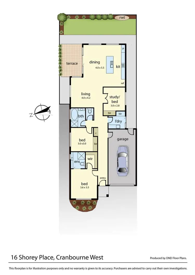 Floorplan of Homely house listing, 16 Shorey Place, Cranbourne West VIC 3977