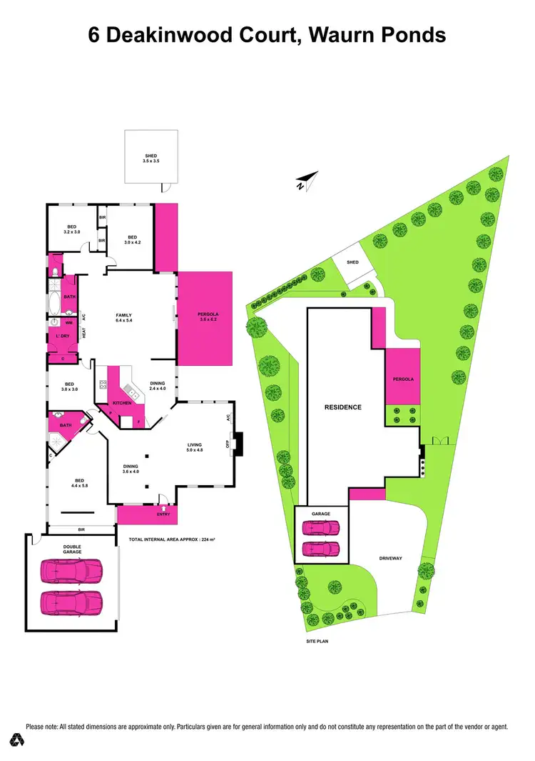 Floorplan of Homely house listing, 6 Deakinwood Court, Waurn Ponds VIC 3216