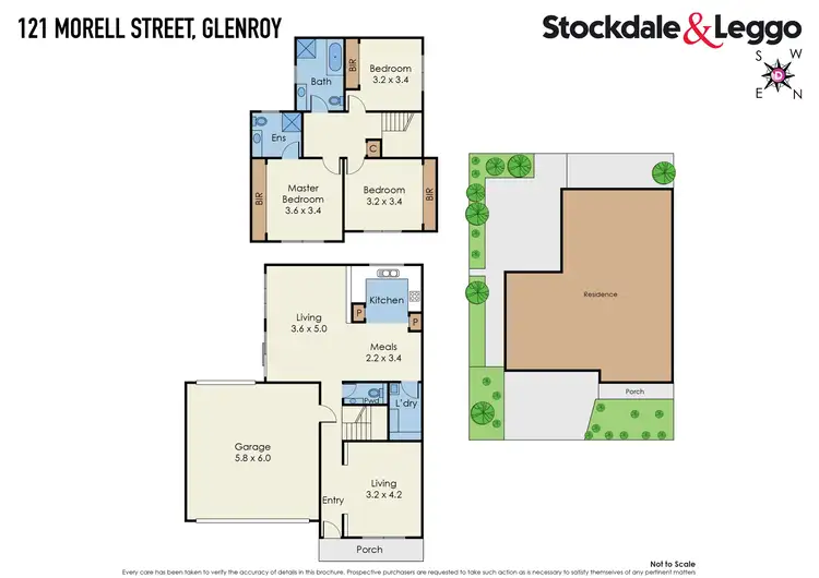 Floorplan of Homely townhouse listing, 121 Morell Street, Glenroy VIC 3046