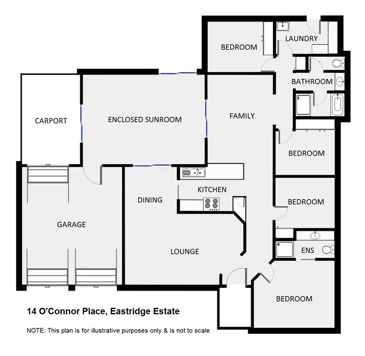 Floorplan of Homely house listing, 14 O'Connor Place, Dubbo NSW 2830