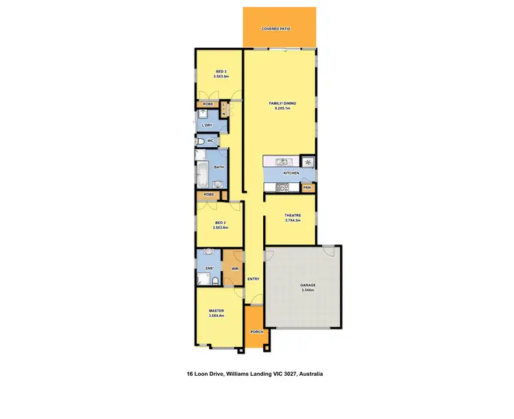 Floorplan of Homely house listing, 16 Loon Drive, Williams Landing VIC 3027