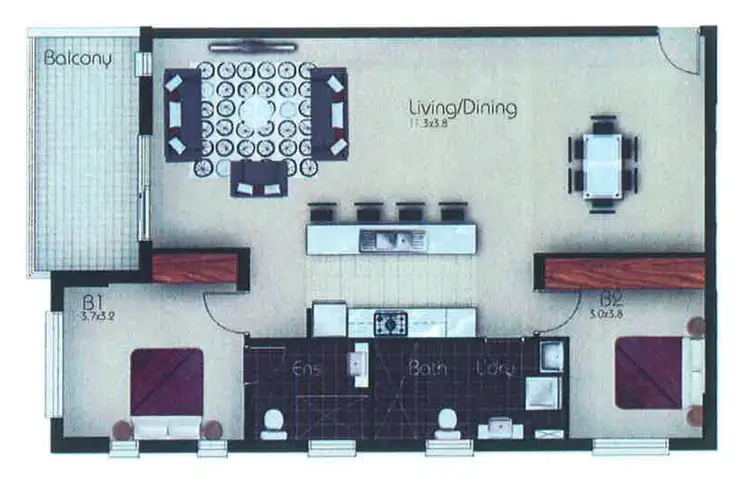 Floorplan of Homely unit listing, 19/13-15 Morisset Street, Queanbeyan NSW 2620