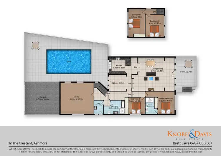 Floorplan of Homely house listing, 12 The Crescent, Ashmore QLD 4214