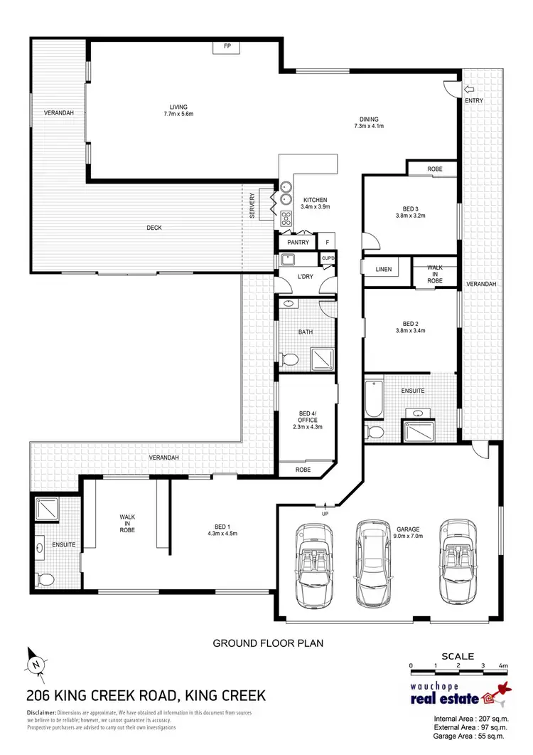 Floorplan of Homely rural property listing, 206 King Creek Road, King Creek NSW 2446