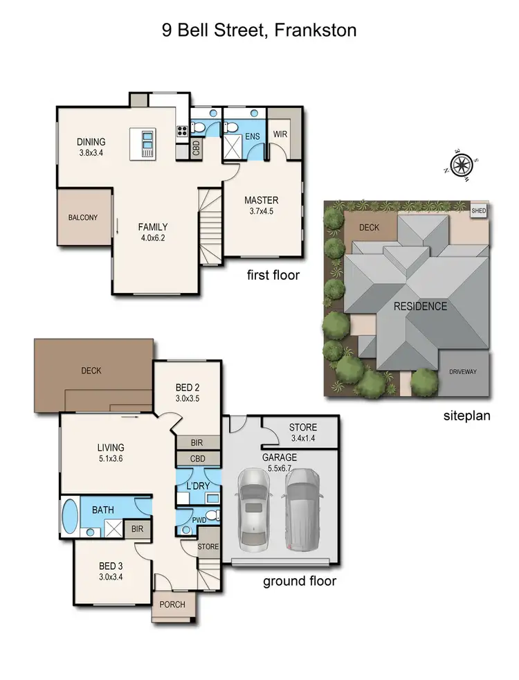 Floorplan of Homely house listing, 9 Bell Street, Frankston VIC 3199