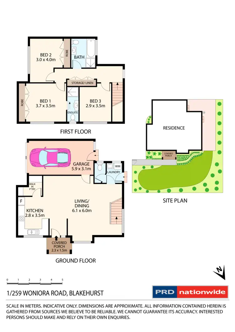 Floorplan of Homely townhouse listing, 1/259 Woniora Road, Blakehurst NSW 2221