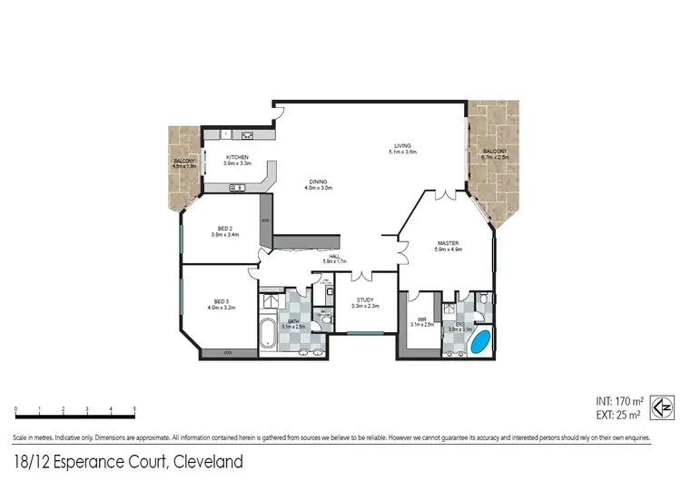 Floorplan of Homely apartment listing, 18/12 Esperance Court, Raby Bay QLD 4163