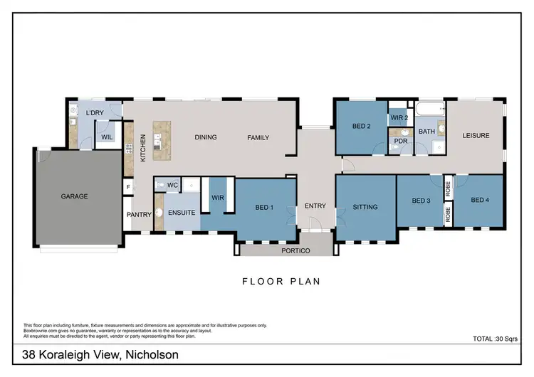 Floorplan of Homely house listing, 38 Koraleigh View, Nicholson VIC 3882