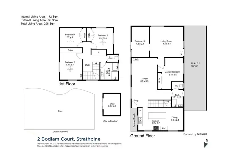 Floorplan of Homely house listing, 2 Bodiam Court, Strathpine QLD 4500