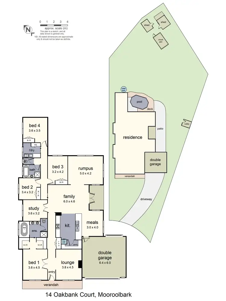 Floorplan of Homely house listing, 14 Oakbank Court, Mooroolbark VIC 3138