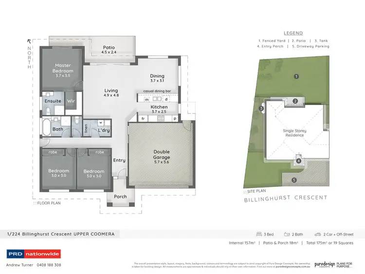 Floorplan of Homely house listing, 1/224 Billinghurst Crescent, Upper Coomera QLD 4209