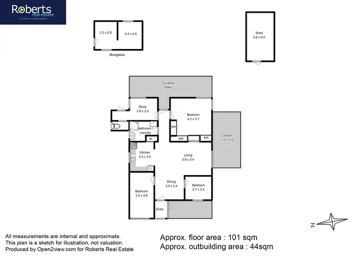 Floorplan of Homely house listing, 28 Fourth Avenue, Dodges Ferry TAS 7173