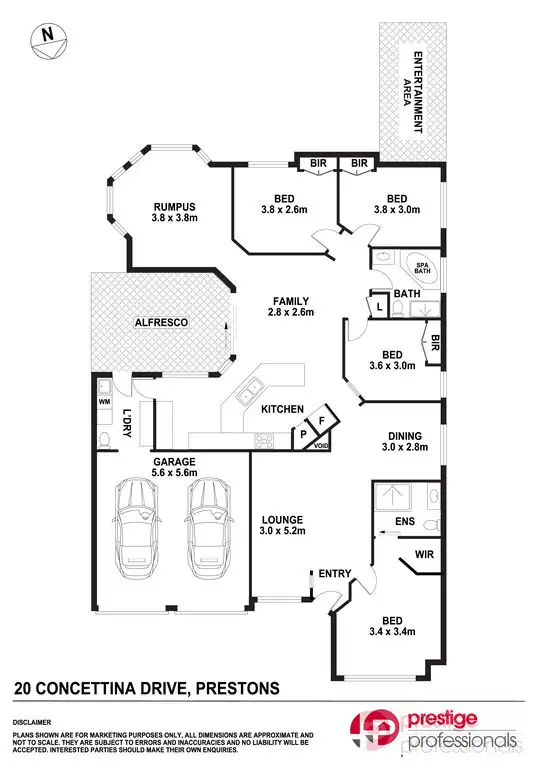 Floorplan of Homely house listing, 20 Concettina Drive, Prestons NSW 2170