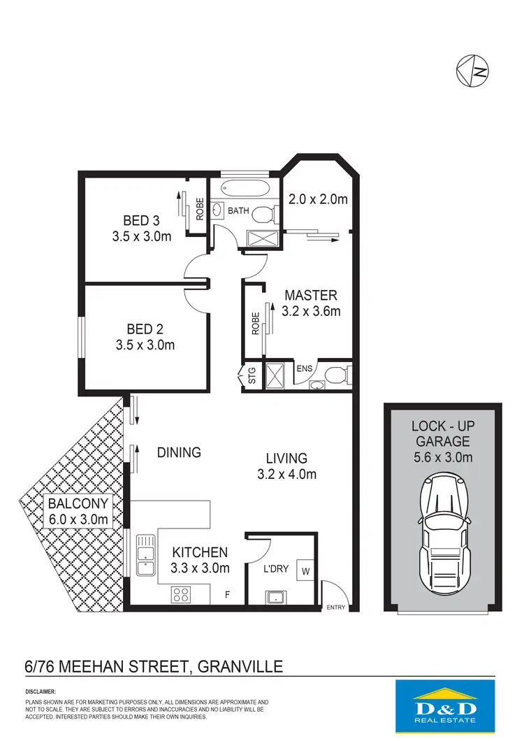 Floorplan of Homely unit listing, 6 / 76 Meehan Street, Granville NSW 2142