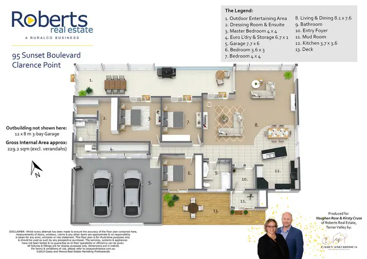 Floorplan of Homely house listing, 95 Sunset Boulevard, Clarence Point TAS 7270