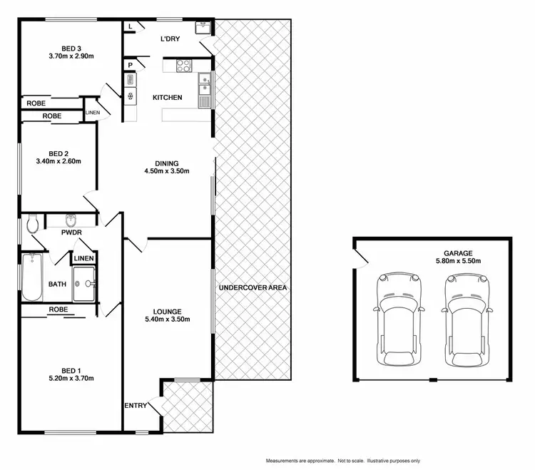 Floorplan of Homely house listing, 10 Paterson Avenue, Baranduda VIC 3691